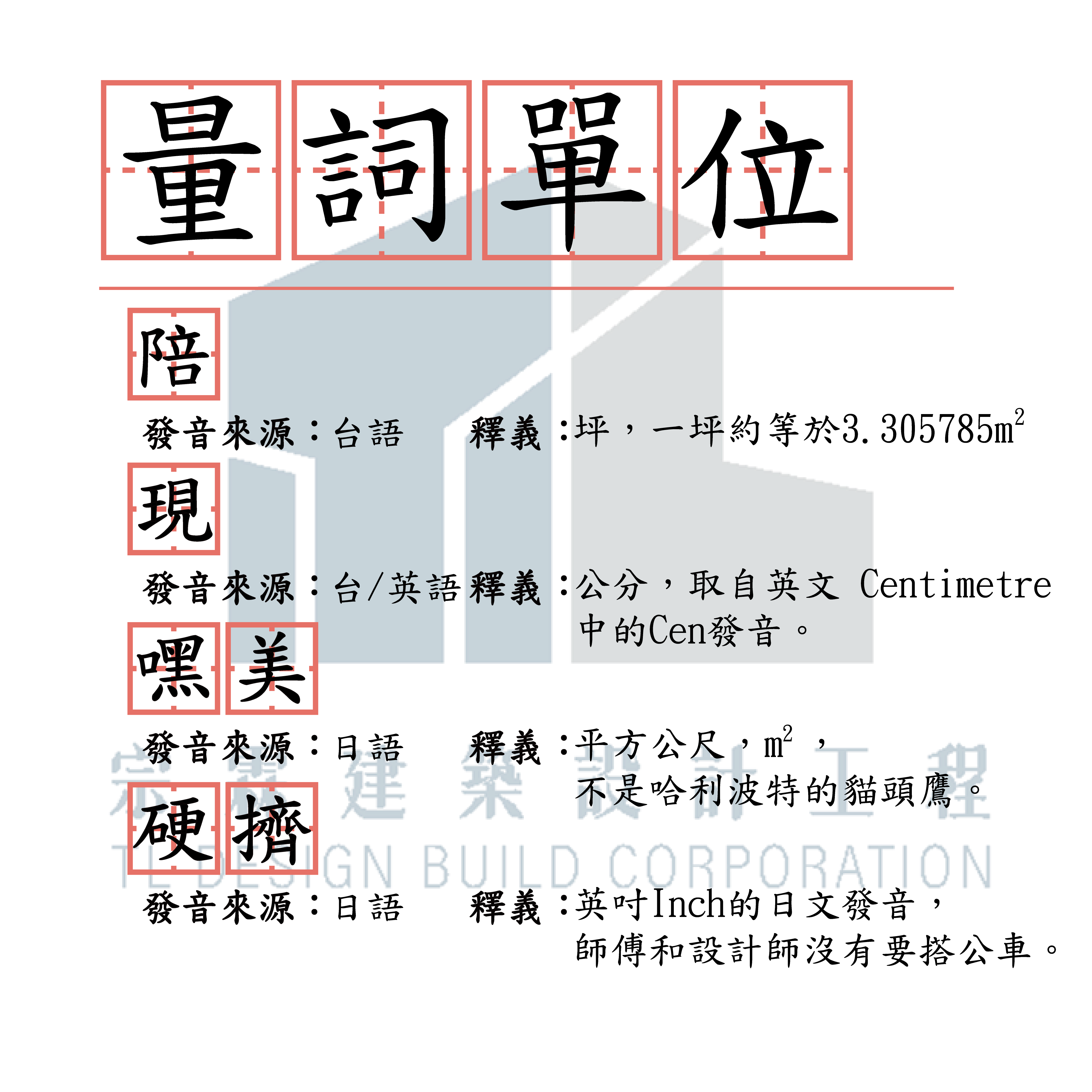 宗霖建築設計工程 宗霖建築設計 宗霖設計 宗霖 TL Design Build Corporation 高雄室內設計 精選文章 小學堂 工地術語