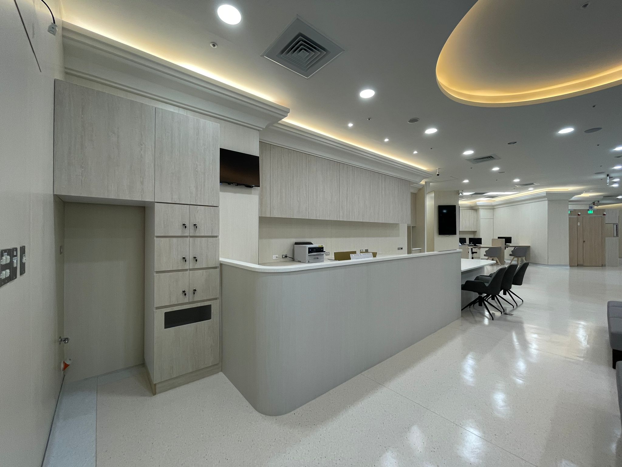 宗霖建築設計工程 宗霖建築設計 宗霖設計 宗霖 TL Design Build Corporation 台南市奇美醫療財團法人 柳營奇美醫院 高階健檢中心 櫃台